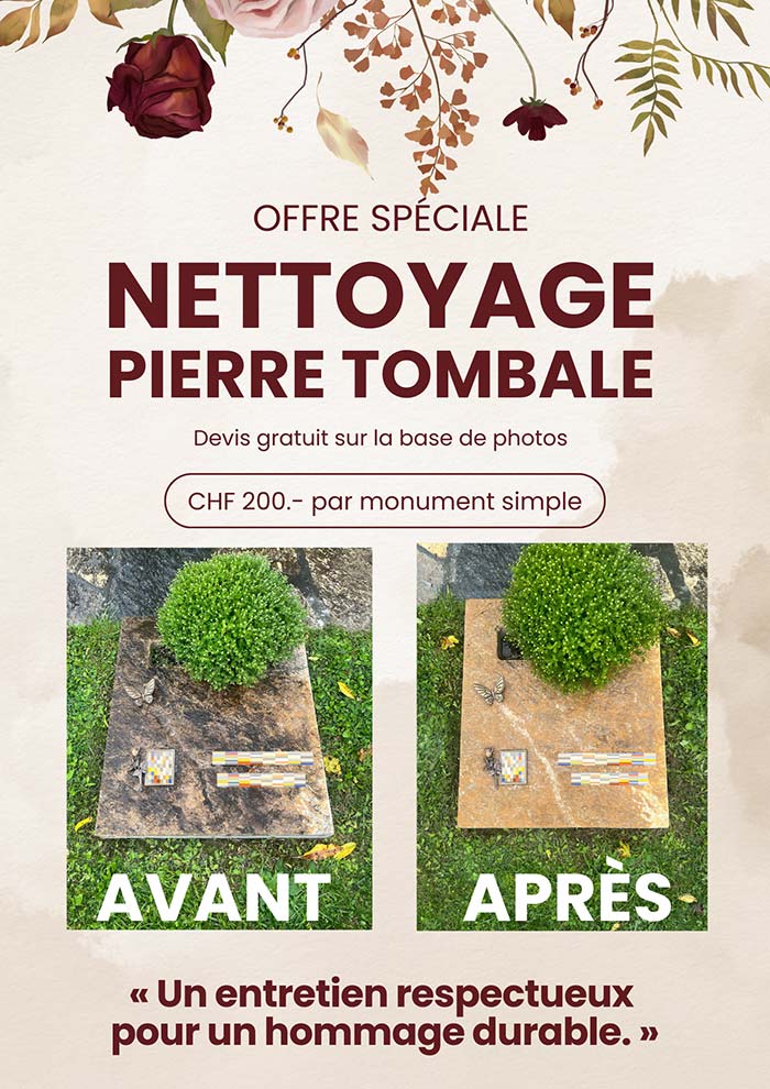 Offre pierre tombale